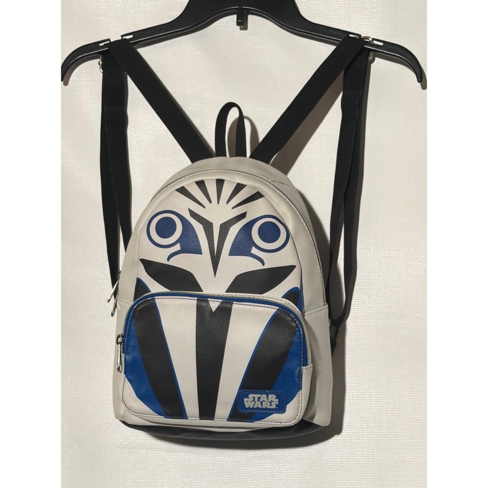 Star Wars Ahsoka Tano Mini Backpack White Blue Faux Leather Fulcrum Bag